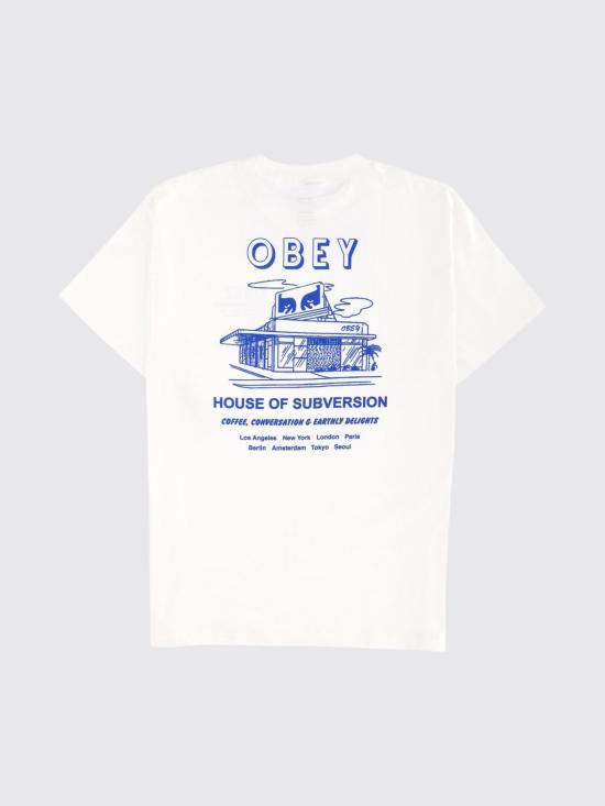 25FW 오베이 반팔 티셔츠 165264195 White - OBEY