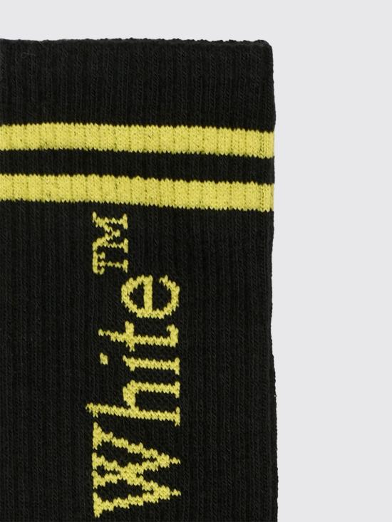 25FW [키즈] 오프화이트 발목 양말 OBRA003F25KNI002 1018 Black - OFF WHITE