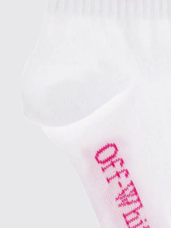 25FW [키즈] 오프화이트 발목 양말 OGRA003F25KNI002 0132 White - OFF WHITE