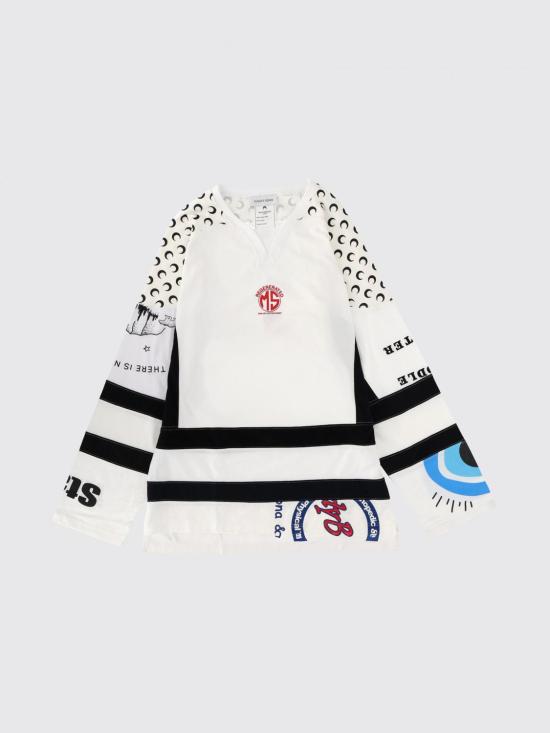 25FW 마린세르 반팔 티셔츠 MTT095AUJER0003 WH10 White - MARINE SERRE