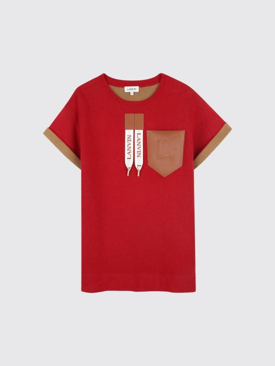 25FW [키즈] 랑방 티셔츠 N30266 X52 Red