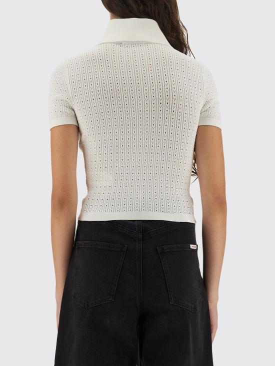 25FW 셀프 포트레이트 폴로 티셔츠 PF25095TW White - SELF PORTRAIT