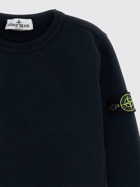 25FW [키즈] 스톤 아일랜드 풀오버 6100001KS0A20 V0029 Black - STONE ISLAND