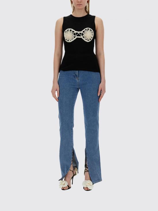 25FW 마그다뷰트림 민소매 티셔츠 171524 Black - MAGDA BUTRYM