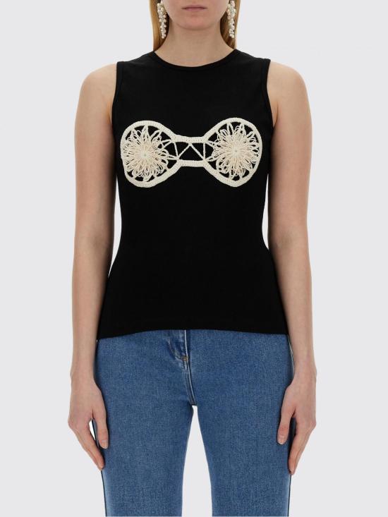 25FW 마그다뷰트림 민소매 티셔츠 171524 Black