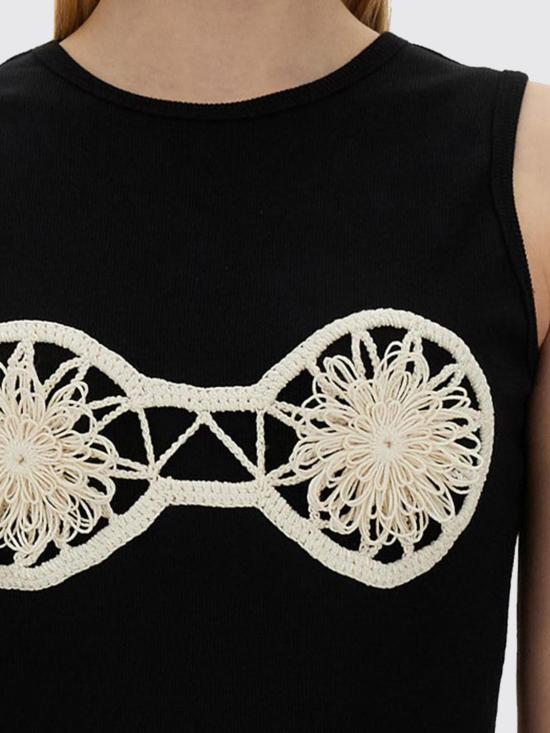 25FW 마그다뷰트림 민소매 티셔츠 171524 Black - MAGDA BUTRYM