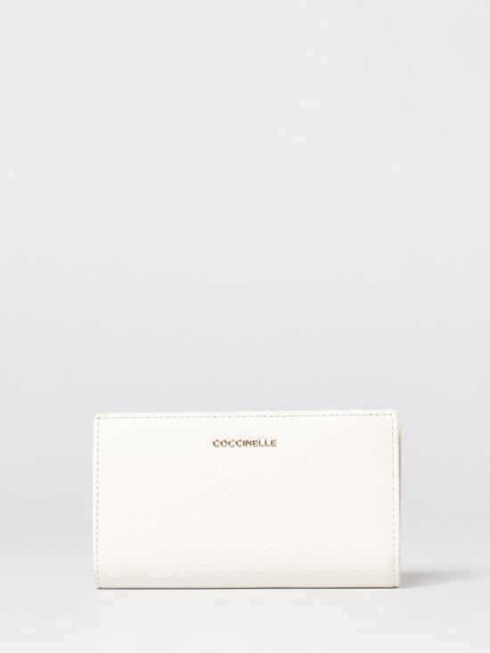 26SS 코치넬리 메탈릭 라지 월렛 E2MW511F101 N17 Pearl