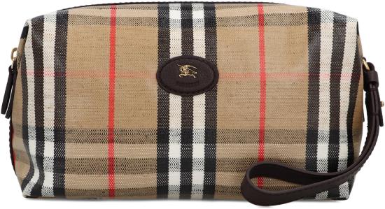 26SS 버버리 하이랜드 트래블 파우치  8120003166995 A2021 Beige - BURBERRY