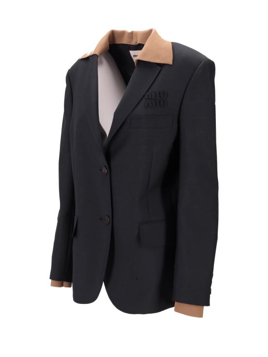 26SS 미우미우 수트 자켓 MH2042SAM112I1 F0141 DIVISA - MIU MIU