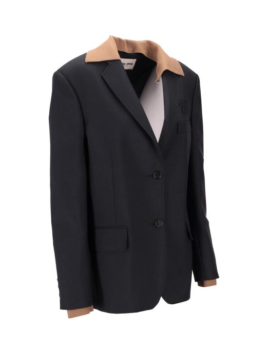 26SS 미우미우 수트 자켓 MH2042SAM112I1 F0141 DIVISA - MIU MIU