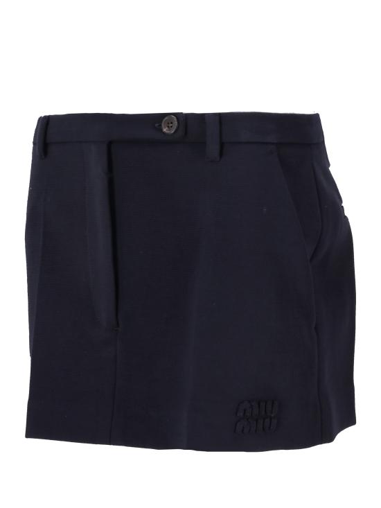 26SS 미우미우 숏 스커트 MG2573SOOO18FQ F0008 BLEU - MIU MIU