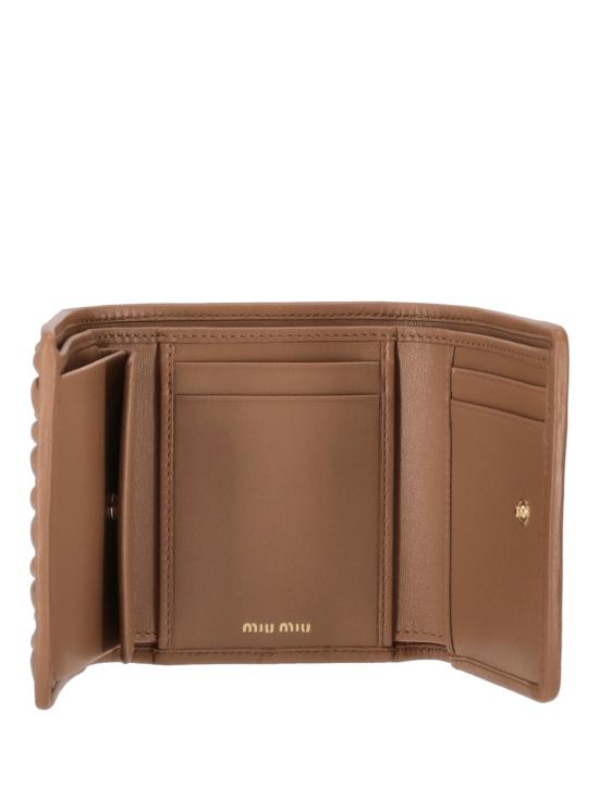 26FW 미우미우 스몰 마테라쎄 나파 레더 월렛 5MH033AFPP F098L CARAMEL - MIU MIU