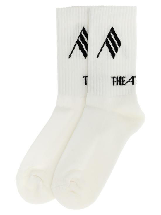 26FW 디 아티코 양말 260WAK00021671 White Black - THE ATTICO
