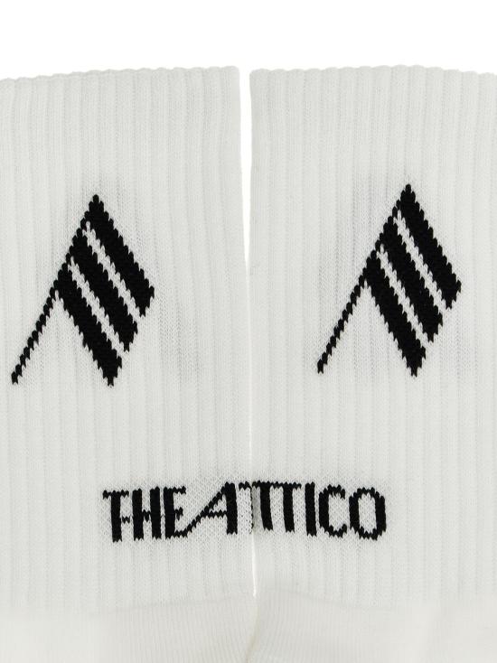 26FW 디 아티코 양말 260WAK00021671 White Black - THE ATTICO