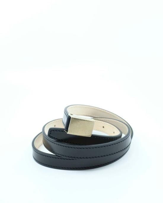  르메르 가죽 벨트 카우 15mm 클립  블랙