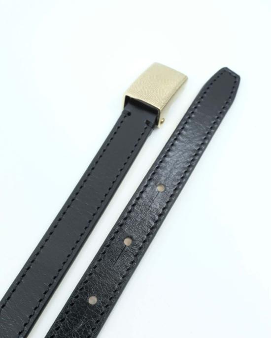  르메르 가죽 벨트 카우 15mm 클립  블랙 - LEMAIRE