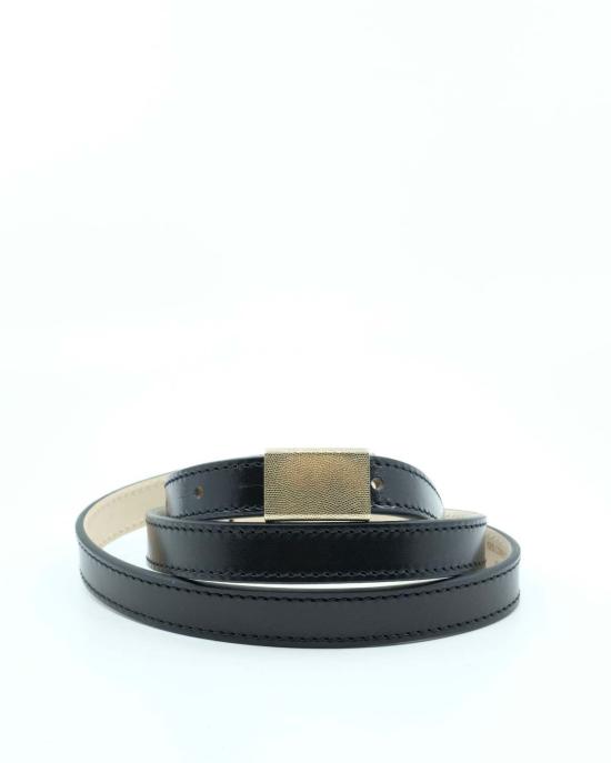  르메르 가죽 벨트 카우 15mm 클립  블랙 - LEMAIRE