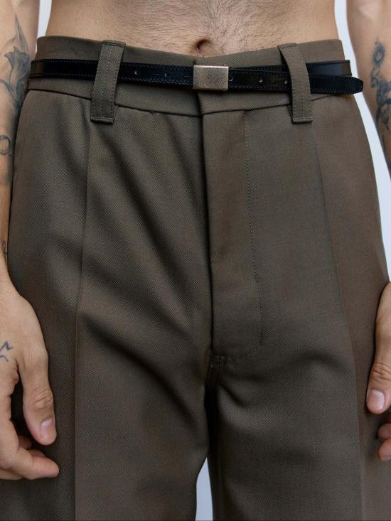  르메르 가죽 벨트 카우 15mm 클립  블랙 - LEMAIRE