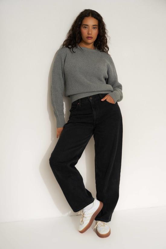  칼라한 니트웨어 스웨터 캘러핸 니트웨어 코튼 크루넥  헤더 그레이 - CALLAHAN KNITWEAR