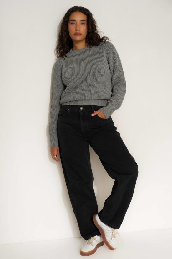  칼라한 니트웨어 스웨터 캘러핸 니트웨어 코튼 크루넥  헤더 그레이 - CALLAHAN KNITWEAR