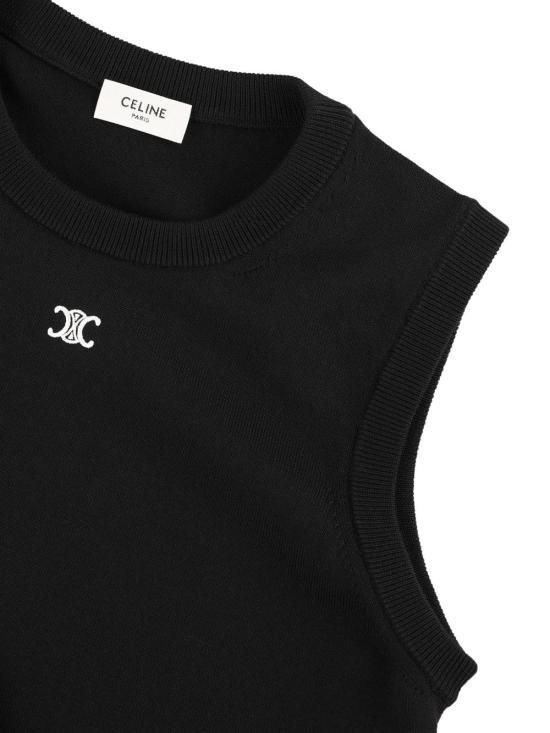 26SS 셀린느 민소매 티셔츠 RX0I7 010038NO Black - CELINE