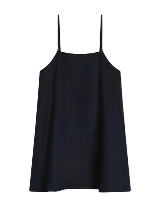  Bondi Born 숏 원피스 Leiden 플레어 미니 드레스 네이비