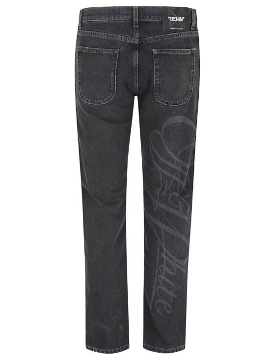 25FW 오프화이트 데님 팬츠 OMYA175F25DE N001 1310 BLACK - OFF WHITE