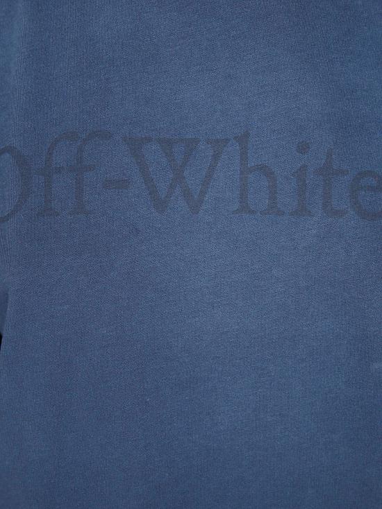 25FW 오프화이트 반팔 티셔츠 OWAA124F25JE R007 4D4D SPRAY D S BLUE - OFF WHITE