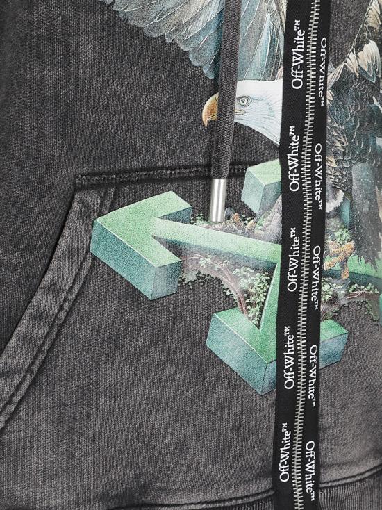 25FW 오프화이트 긴팔 티셔츠 OMBE024F25FL E005 1384 BLACK - OFF WHITE