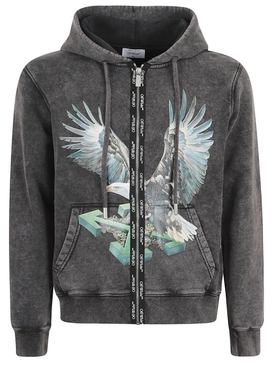 25FW 오프화이트 긴팔 티셔츠 OMBE024F25FL E005 1384 BLACK