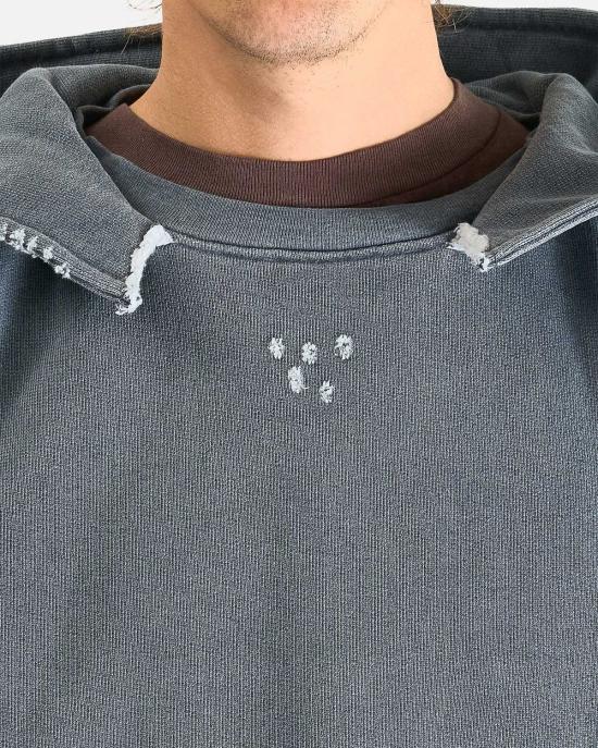  아워레가시 긴팔 티셔츠 아워 레거시 렐릭 1000포인트 프린트 후드티 블루 - OUR LEGACY