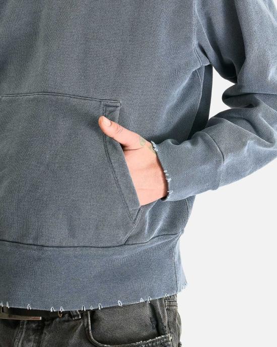  아워레가시 긴팔 티셔츠 아워 레거시 렐릭 1000포인트 프린트 후드티 블루 - OUR LEGACY