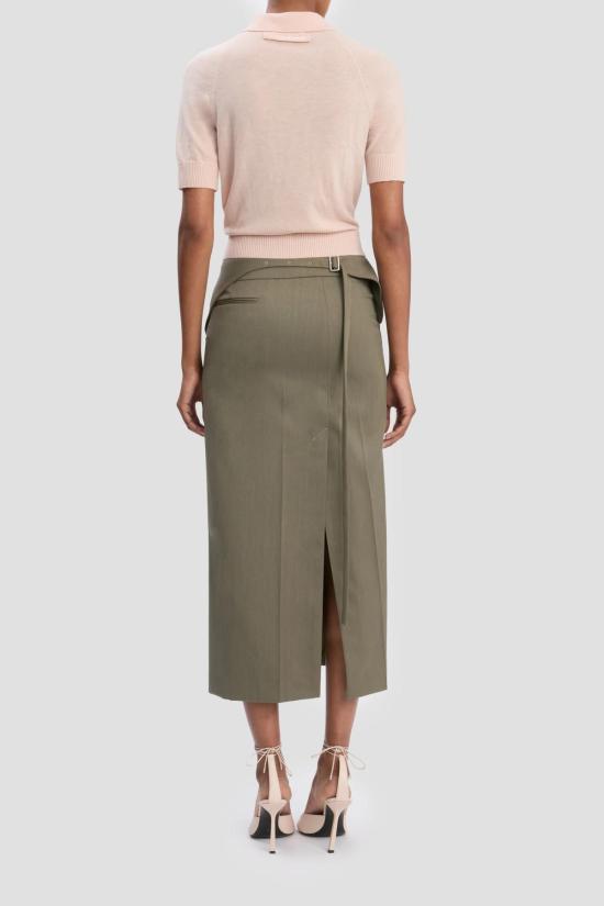  빅토리아 베컴 블라우스 폴로 칼라 탑 폴로 페일 로즈 - VICTORIA BECKHAM