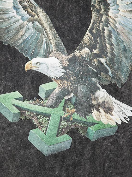 25FW 오프화이트 반팔 티셔츠 OWAA13EF25JE R001 1301 MARBLE BLA GREY - OFF WHITE