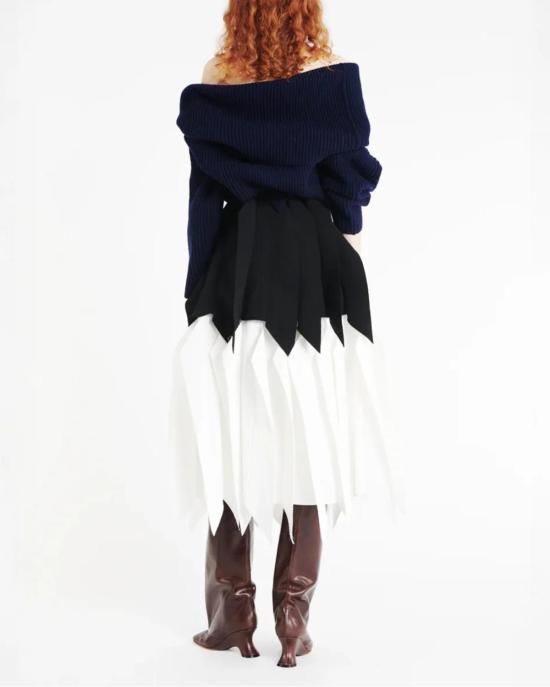  어웨이크 모드 롱 스커트 A.W.A.K.E. 모드 패널 A라인  블랙 - A.W.A.K.E. MODE