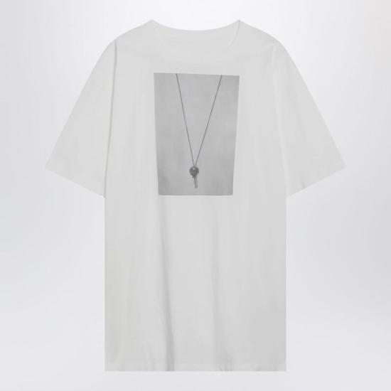 26SS MM6 메종마르지엘라 반팔 티셔츠 SH0GC0068M20050 S MM6 101 WHITE