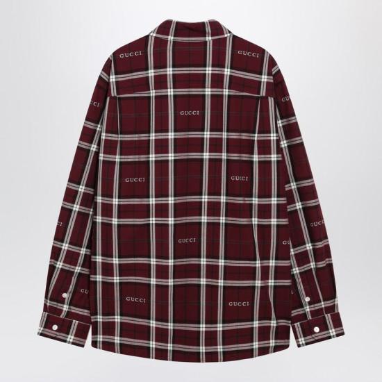 26SS 구찌 긴팔 셔츠 852895ZAUAC S GUC 6013 Red - GUCCI
