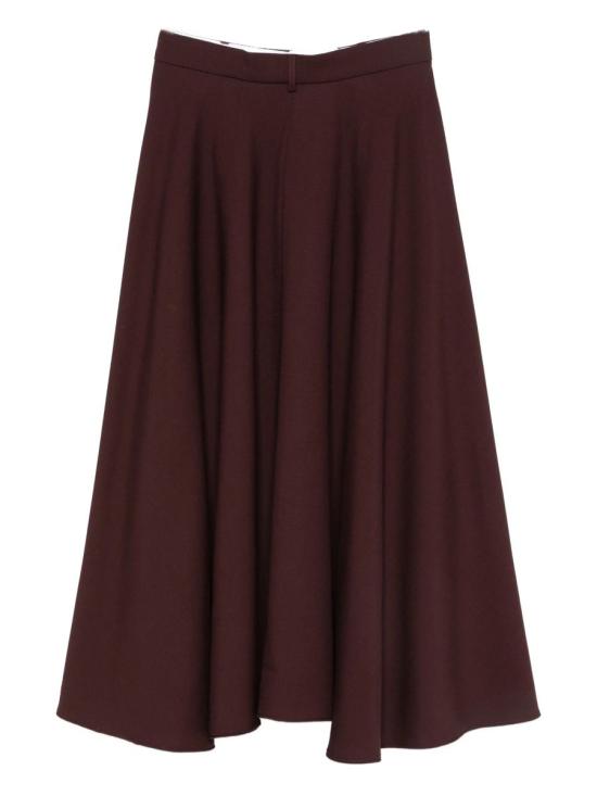 25FW 오피신 제네랄 미디 스커트 W25WSKT156 64072 DARK BURGUNDY - OFFICINE GENERALE