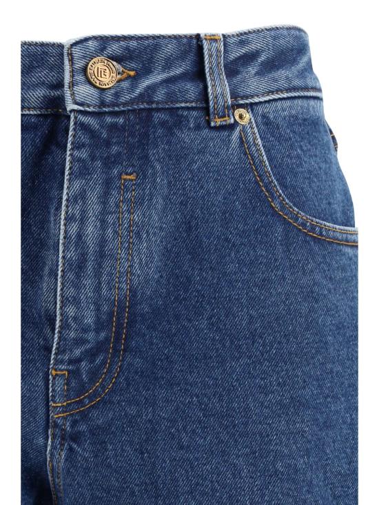 26SS 발망 데님 팬츠 GF1MI070DG08 6EX BLUE - BALMAIN