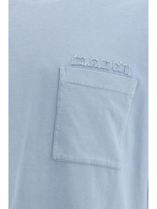 26SS 마르니 반팔 티셔츠 HUMU0358GXUSCY94 TCB31 BLUE - MARNI