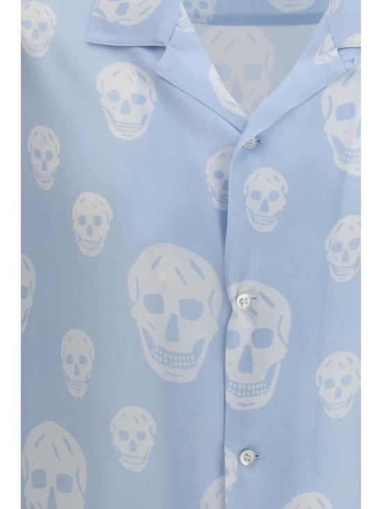 26SS 알렉산더 맥퀸 긴팔 셔츠 847304QRACU 4602 BLUE - ALEXANDER MCQUEEN