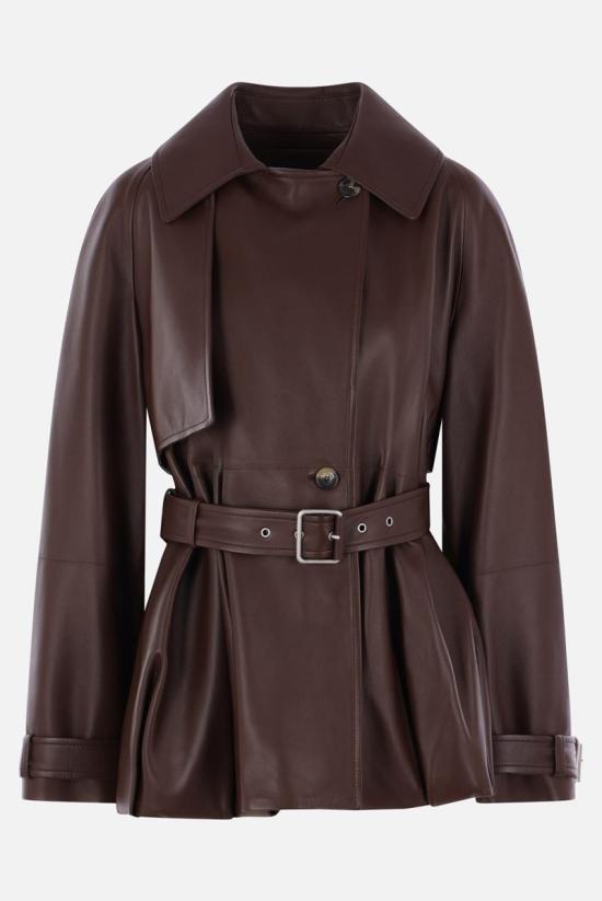 25FW 로에베 가죽 자켓 S540Y34L593100 BROWN