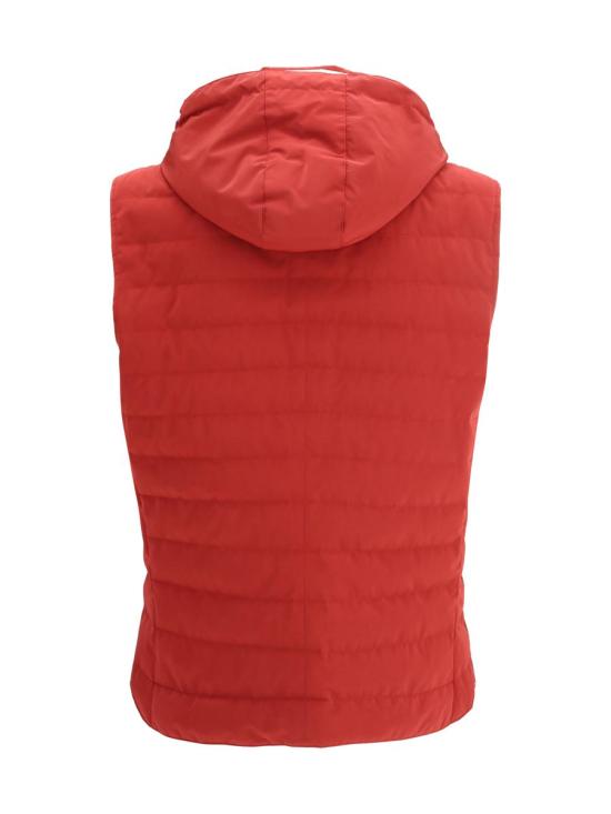 26SS 브루넬로 쿠치넬리 패딩 조끼 MM4791696 CG249 RED - BRUNELLO CUCINELLI