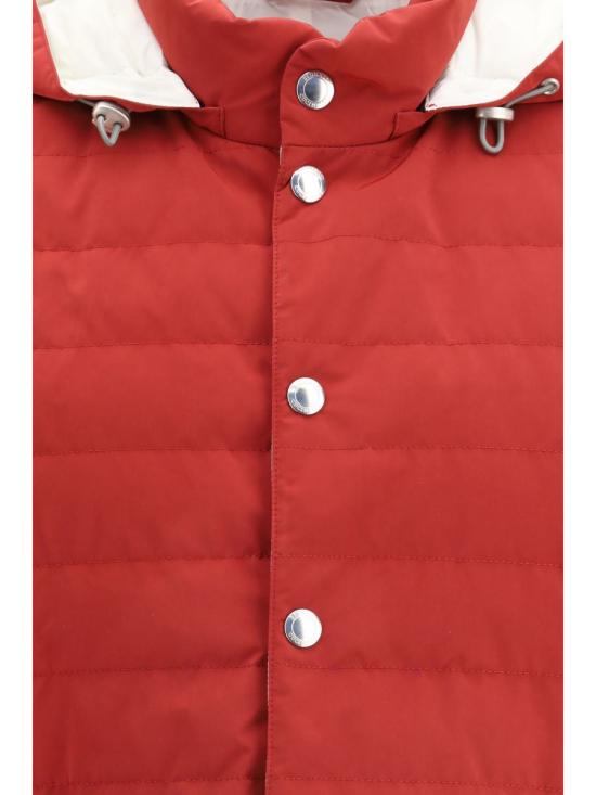 26SS 브루넬로 쿠치넬리 패딩 조끼 MM4791696 CG249 RED - BRUNELLO CUCINELLI
