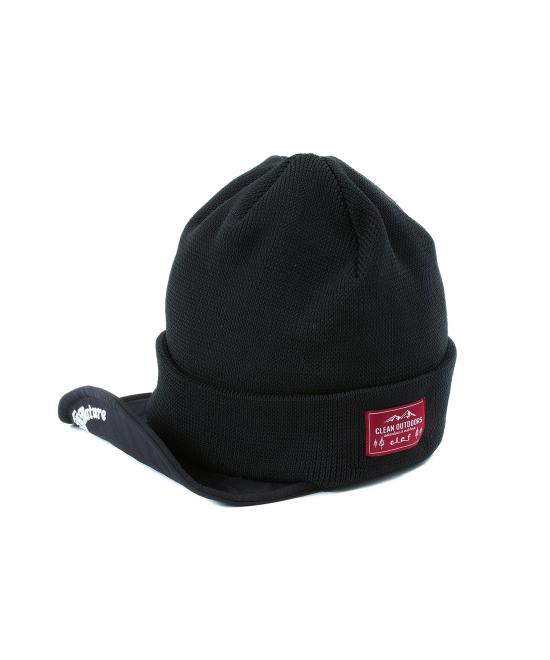 25FW 클레프 볼캡 HASSUISNOWKNITCAP BLACK DOM