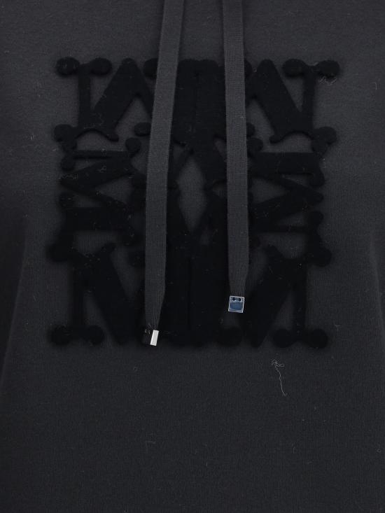 25FW 막스마라 후드 티셔츠 2521366222600 016 BLACK - MAX MARA