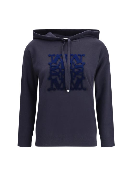 25FW 막스마라 후드 티셔츠 2521366222600 012 BLACK