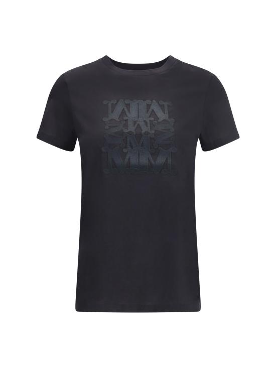 25FW 막스마라 반팔 티셔츠 2521946032600 008 BLACK