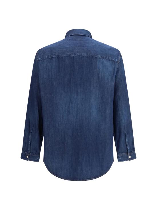 25FW 디젤 긴팔 셔츠 A035340DBDB 01 BLUE - DIESEL