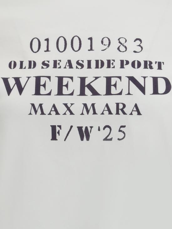 25FW 위켄드막스마라 반팔 티셔츠 2525976031600 001 WHITE - WEEKEND MAX MARA